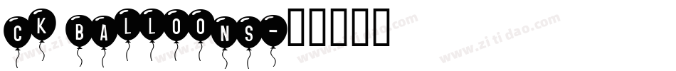 CK Balloons字体转换